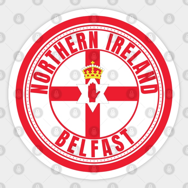Belfast Sticker by footballomatic